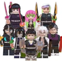 鬼滅の刃 8体セット レゴ互換 アニメキャラクター ブロックフィギュアセット