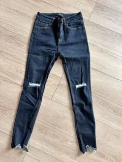 JEANASIS クラッシュデニムスキニー