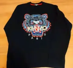 KENZO タイガー刺繍 スウェット ブラック M