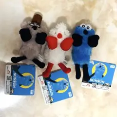 パペットスンスン ひっかけマスコット 3種コンプセット