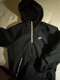 NIKE ハーフジップ ナイロンジャケット ブラック