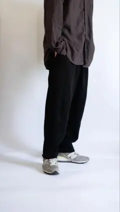 UNIQLO U　フレンチリブパンツ　ブラック