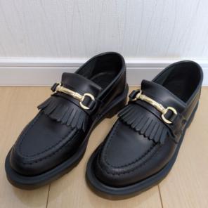 極美品 MOUSSY ビットフェイクレザーローファー L 24.5 厚底 黒 - メルカリ