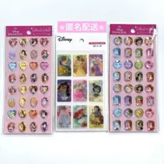 ディズニープリンセス 3Dステッカー ストーンシール2種✮ 計3点