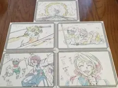 鬼滅の刃　無限列車編　原画ポストカード　未使用品5枚セットB