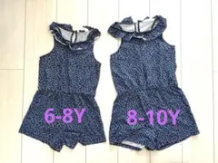 姉妹 お揃い H&M ノースリーブジャンプスーツ US6-8Y. 8-10Y