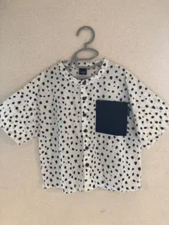 manina 水玉模様 半袖シャツ 120