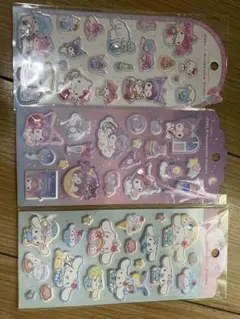 正規品ジュエルマシュマロステッカー　サンリオ3枚セット