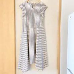 otto コレクション 大きいサイズ ストライプ ロングワンピース XL 13