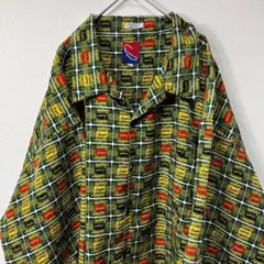 USA古着 00s scorpio 総柄 シャツ ヒップホップ hiphop