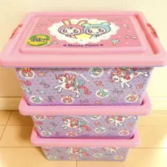 おジャ魔女どれみ 3段スライドケース ボックス 収納ケース レア - メルカリ
