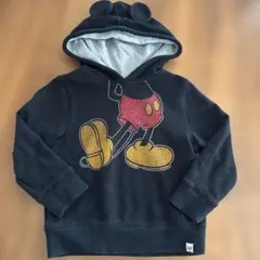 GAP ミッキーマウス パーカー 5歳 黒　ディズニー　110