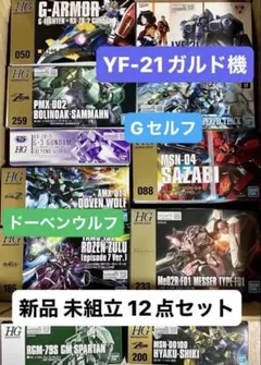 HG YF21（ガルド機）Gアーマー G-セルフ ドーベン・ウルフ 他12点のサムネイル