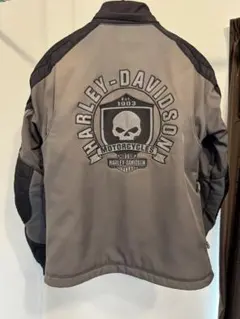 Harley-Davidson フード付きバイクジャケット グレー