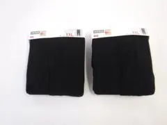 ★2枚セット XXL 黒 ユニクロ ヒートテックステテコ 前開き メンズ★