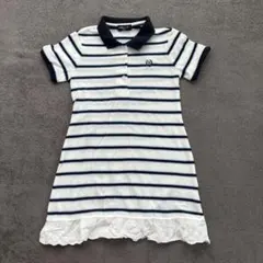 COMME CA ISM ストライプポロワンピース 120cm