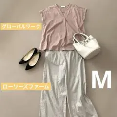 2点セットまとめコーデ売り　大人カジュアル　春夏服 グローバルワーク　ゆったり