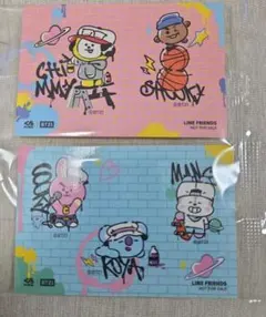 BT21 くら寿司 コラボ ステッカー2種 未開封 CHIMMY COOKY