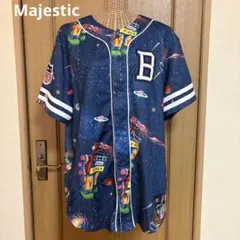 Majestic マジェスティック 半袖Tシャツ 半袖シャツ 総柄 Lのサムネイル