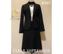 CLEAR IMPRESSION 濃紺スカートスーツ　size1