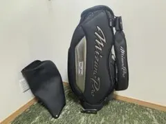 ミズノプロ 養老ジャパン カート式キャディバッグ カーボン調 エナメル 9型 ミズノプロ 養老ジャパン カート式キャディバッグ カーボン調
