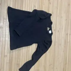 Bee 黒 フリル付き長袖カットソー 100cm