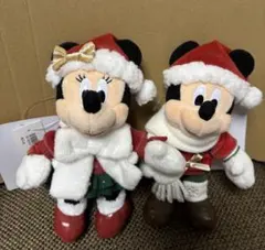 ディズニー　クリスマス　2025 ミッキー ミニー ぬいぐるみバッジ　限定