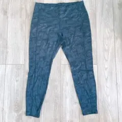 人気✅MONDETTA パターン入りスパッツ 《XL》ダークグレー　レディース