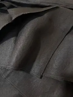 艶 リネン 2m 生地 ハギレ ダークブラウン linen