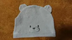 ジェラートピケ☆くまちゃんベビーニット帽
