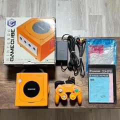 ゲームキューブ　GAMECUBE　オレンジ　本体　箱セット　動作品　⑧