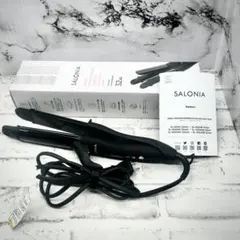 SALONIA 2WAY ストレート＆カールヘアアイロン ブラック