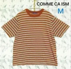 コムサイズム ボーダー 半袖Tシャツ ゆったり Mサイズ コットン素材のサムネイル