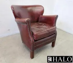 展示品□HALO□プロフェッサー□牛本革/キリム□鋲留め□1人掛け□16.5