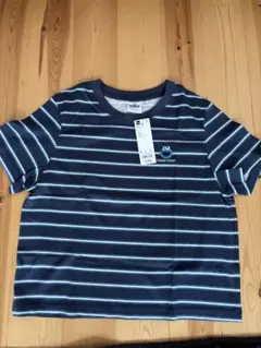 GU セサミストリート ストライプTシャツ Lサイズ ネイビー