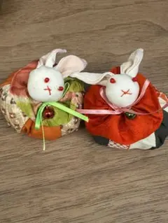 ハンドメイド　うさぎの置物
