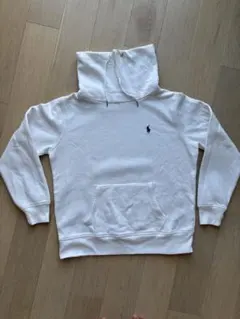 ポロラルフローレン タートルネック スウェット パーカー 白 S