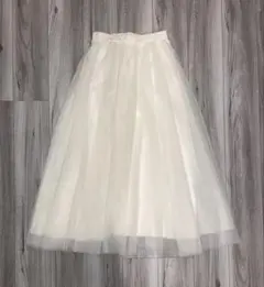 【CLANE】VOLUME LONG PANIER SKIRT S