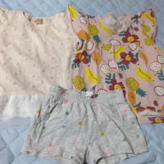 110 Tシャツとショートパンツセット