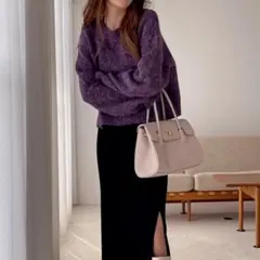 新品★秋冬バッグ GRL 2Way ハンド ショルダー バッグ 鞄 グレージュ