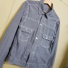 SHIPS　シップス　ギンガムチェック　ジャケット　ジージャン風