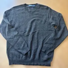 Polo by Ralph Lauren ダークグレー Vネックセーター