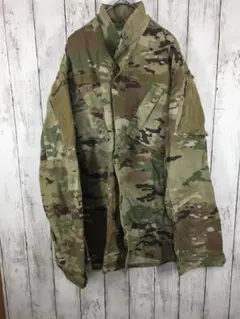 ミリタリー　 アウター ジャケット 長袖シャツ　USA古着　迷彩　 G-2-15