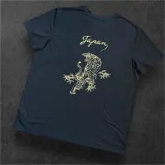 アンリラクシング 刺繍 半袖Tシャツ 虎 鷹 オーバーサイズ 黒　Lサイズ相当のサムネイル