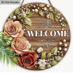 サンキャッチャーローズリース(^-^)コメント頂いた方お値引きします。 559 訳有 木製ローズリースWelcome 20cmサンキャッチャー - メルカリ