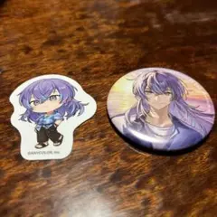 にじさんじheroes海の家　星導ショウ　缶バッジ&ダイカットステッカー