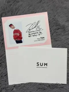 WayV 威神 TEN テン サイン 直筆（確認用） WayV 威神V NCT テン アーティスト シグネチャーリング サイン