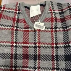 MACKINTOSH PHILOSOPHY チェック柄 Vネックニットのサムネイル