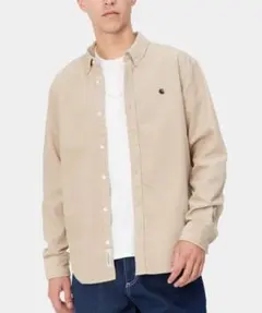Carhartt WIP/カーハート コーデュロイ 長袖シャツ ベージュ L