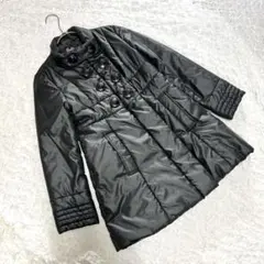 【バービー】（150センチ）キッズ 女の子 中綿コート ブラック 黒